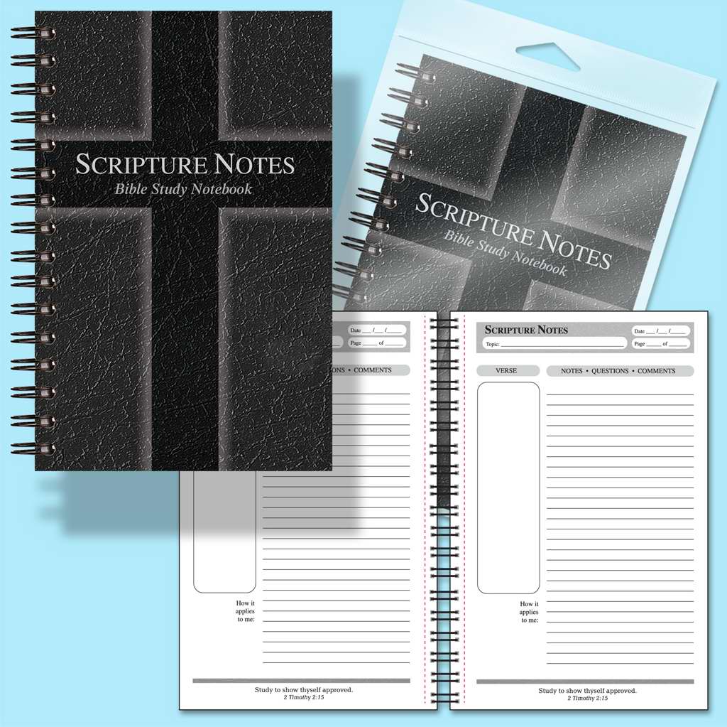 Image of Scripture Notes Bible Study Notebook, Black other