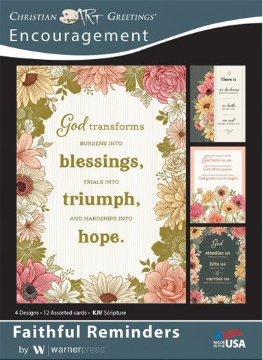 Image of Boxed Card Encouragement - Faithful Remiders (pack of 12) other