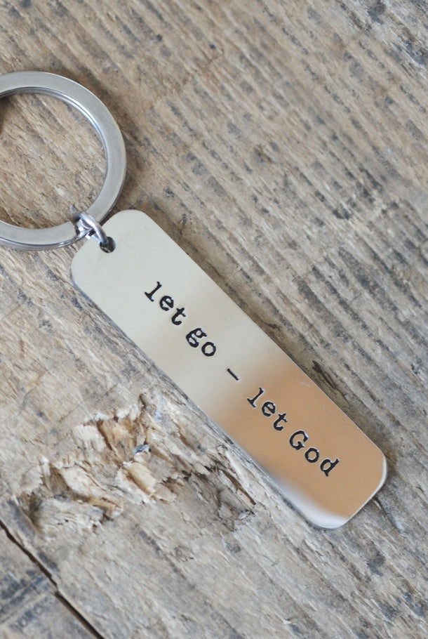 Image of Let Go Let God Keyring other