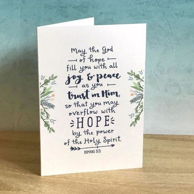 Image of May The God Of Hope A6 Greeting Card other