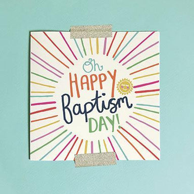 Image of Oh Happy Baptism Day Greeting Card & Envelope other