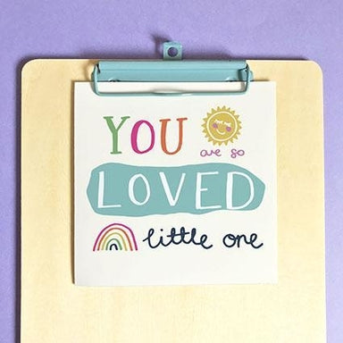 Image of You Are So Loved New Baby Card & Envelope other