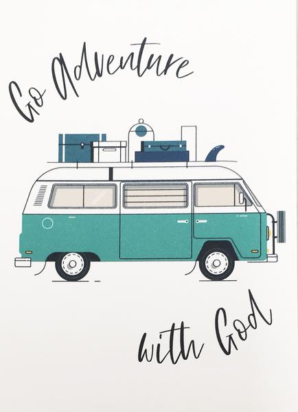 Image of Go Adventure (Teal) Mini Card other