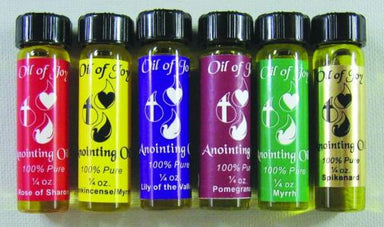 Oil of Joy Anointing Oil Bottles Assortment 1/4oz 6/pack New