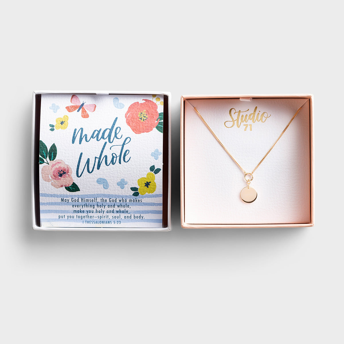 Image of Studio 71 - Made Whole - Gold Necklace & Inspirational Card other