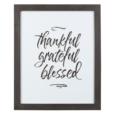 Image of Thankful Grateful Blessed Framed Wall Art other