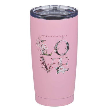 Image of Do Everything In Love Stainless Steel Mug in Pink other