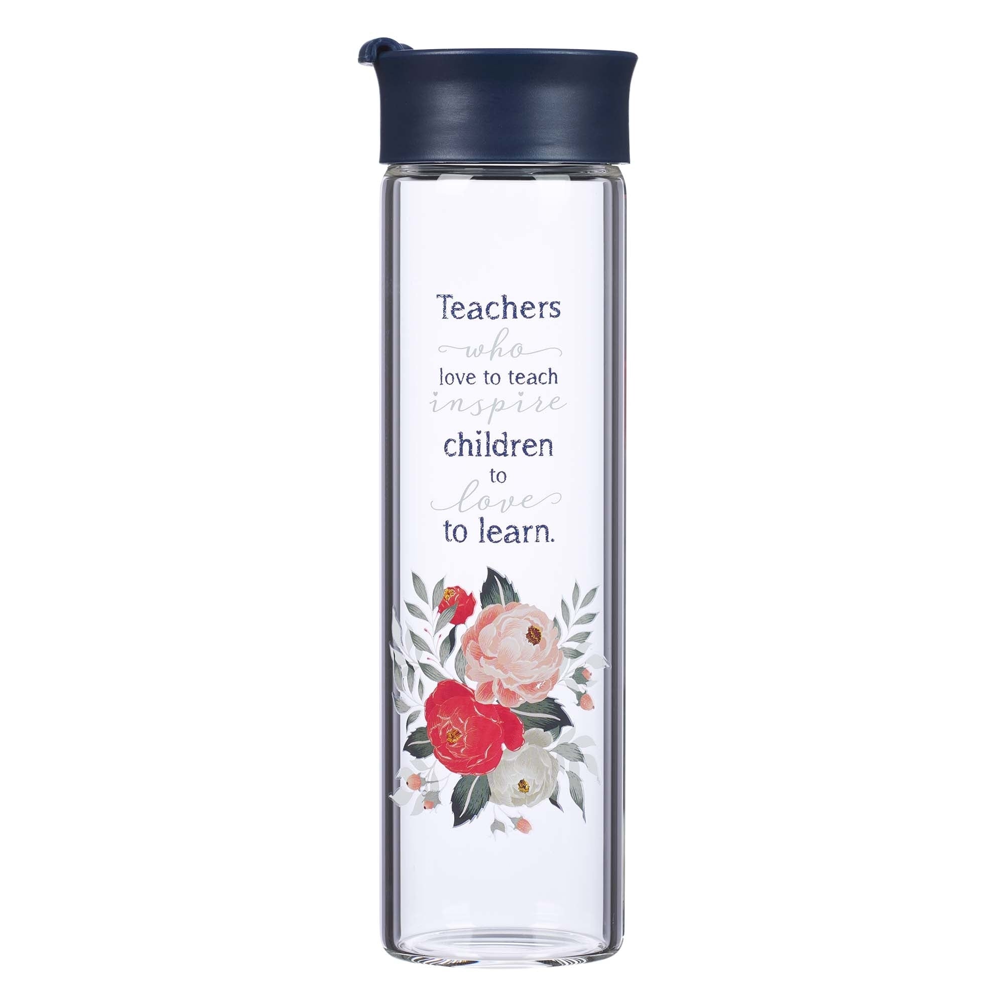 Image of Teachers Who Love To Teach Glass Water Bottle other
