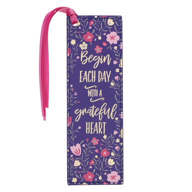 Image of Grateful Heart Faux Leather Bookmark other