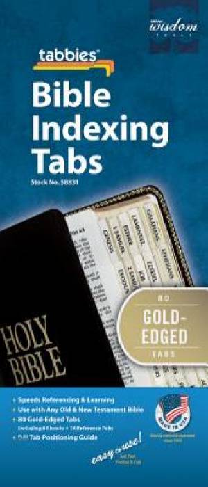 Image of Bible Index Tabs Regular Gold other