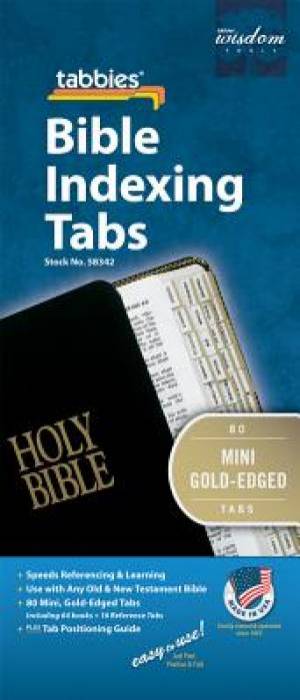 Image of Bible Index Tabs Mini Gold other