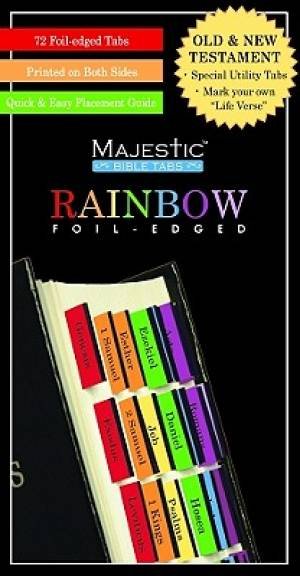 Image of Bible Index Tabs Rainbow other