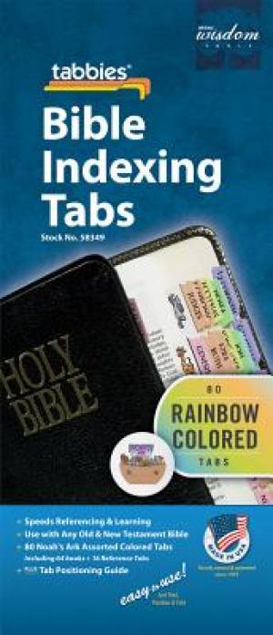Image of Bible Index Tabs Rainbow (Child) other