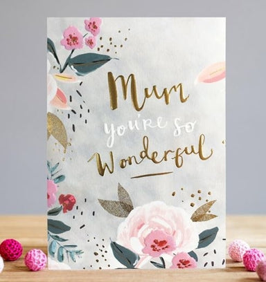 Image of Mum You're So Wonderful Single Card other