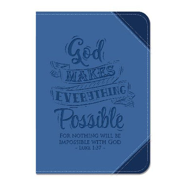 Image of Lux Leather Two Tone Journal God Makes Everything Possible other