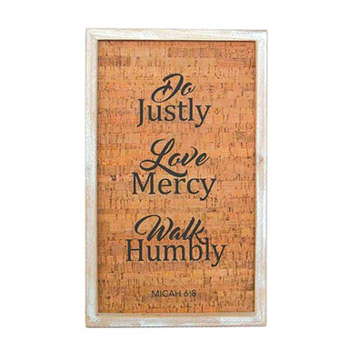 Image of Wooden Wall Decor Do Justly, Love Mercy, Walk Humbly other