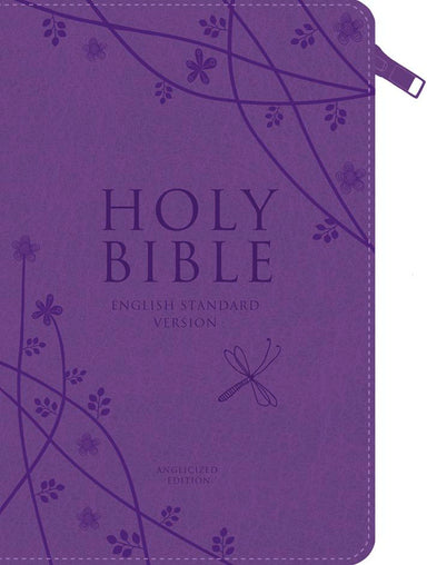 Image of ESV Anglicised Compact, Bible, Purple, Imitation Leather, Gift Edition with Zip, Concordance, Gilt edge pages, Ribbon marker, Presentation page other