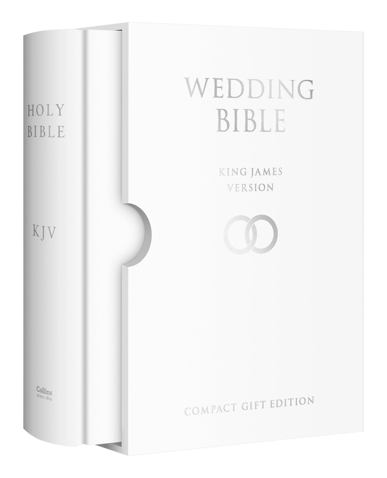 Image of King James Version (KJV) White Presentation Wedding Bible other