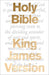 Image of Holy Bible King James Version White Hardback Single Column Anglicised Text Presentation Page Foreword from Justin Welby Bible other