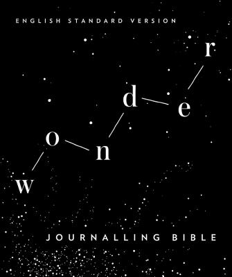 Image of ESV Wonder Journaling Bible, Black, Cloth Over Board, Wide Margins, Ribbon Marker, Presentation Page, Footnotes, Cross References, Table of Weight and Measures other