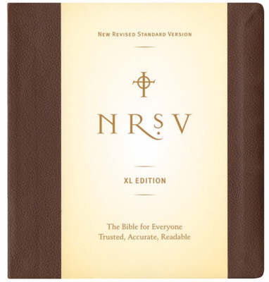 Image of NRSV Extra Large Print Bible, Brown, Imitation Leather, Concordance, Sewn Binding, Ribbon Marker other