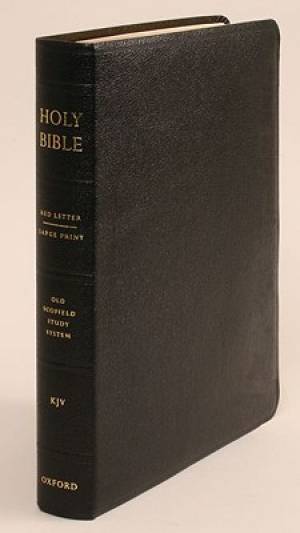 Image of KJV Old Scofield Study Bible Large Print Edition Leather Black other