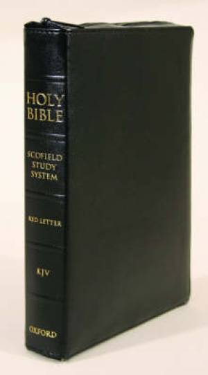 Image of KJV Scofield Study Bible III, Black, with zip other