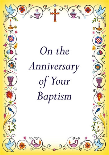Image of Anniversary Of Baptism Card - Pack of 10 other