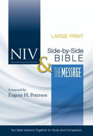Image of NIV And The Message Side By Side Bible Large Print other