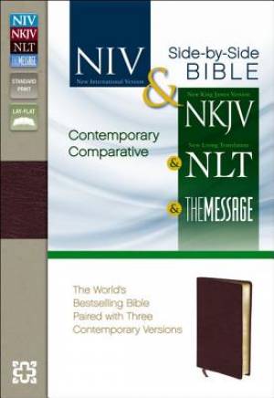 Image of Contemporary Comparative Side By Side Bible NIV NKJV NLT The Message other