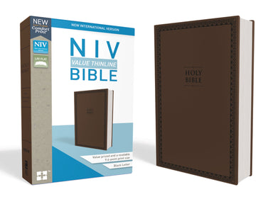 Image of NIV, Value Thinline Bible, Imitation Leather, Brown other