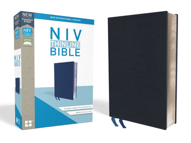 Image of NIV, Thinline Bible, Bonded Leather, Navy, Red Letter Edition other