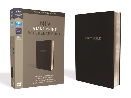 Image of NIV, Reference Bible, Giant Print, Leather-Look, Black, Red Letter, Comfort Print other