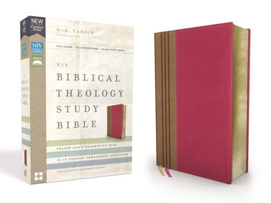 Image of NIV, Biblical Theology Study Bible, Leathersoft, Pink/Brown, Comfort Print other
