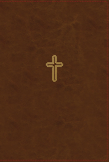 Image of NASB, Thinline Bible, Large Print, Leathersoft, Brown, Red Letter, 1995 Text, Comfort Print other