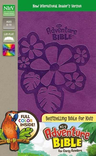 Image of NIrV Adventure Bible for Early Readers, Purple, Imitation Leather, Full Color,  Articles, Illustrations, Hands-On Activities, Introductions, Dictionary, Maps other