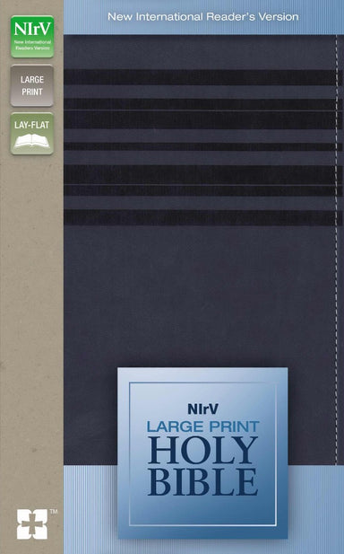 Image of NIrV, Holy Bible, Large Print, Imitation Leather, Blue other