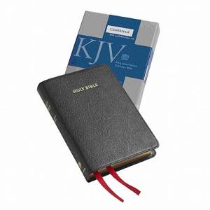 Image of KJV Cameo Reference Bible, Black Edge-lined Goatskin Leather, Red-letter Text, KJ456:XRE Black Goatskin Leather other