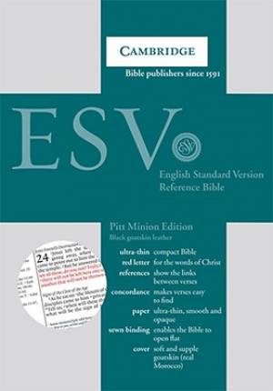 Image of ESV Pitt Minion Reference Bible: Black, Goatskin Leather other