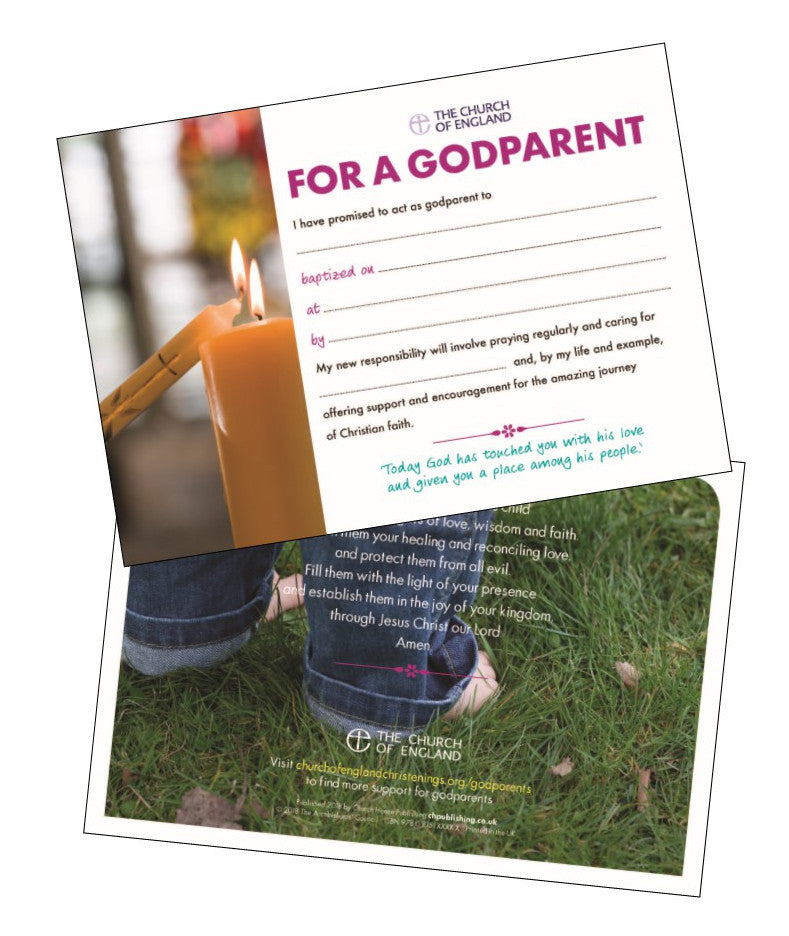Image of Godparent Certificate Pack of 20 other