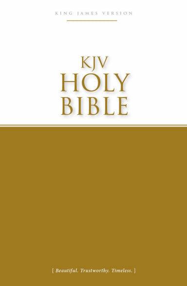 Image of KJV Economy Bible, Gold, Paperback, Plan Of Salvation, 30-Day Reading Plan, Sectional Headings other