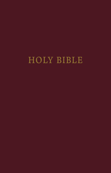 Image of KJV Large Print Pew Bible, Burgundy, Hardback, Red Letter, Tables of Weights and Measures, Useful Charts other