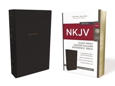 Image of NKJV, Reference Bible, Center-Column Giant Print, Leathersoft, Black, Red Letter, Comfort Print other
