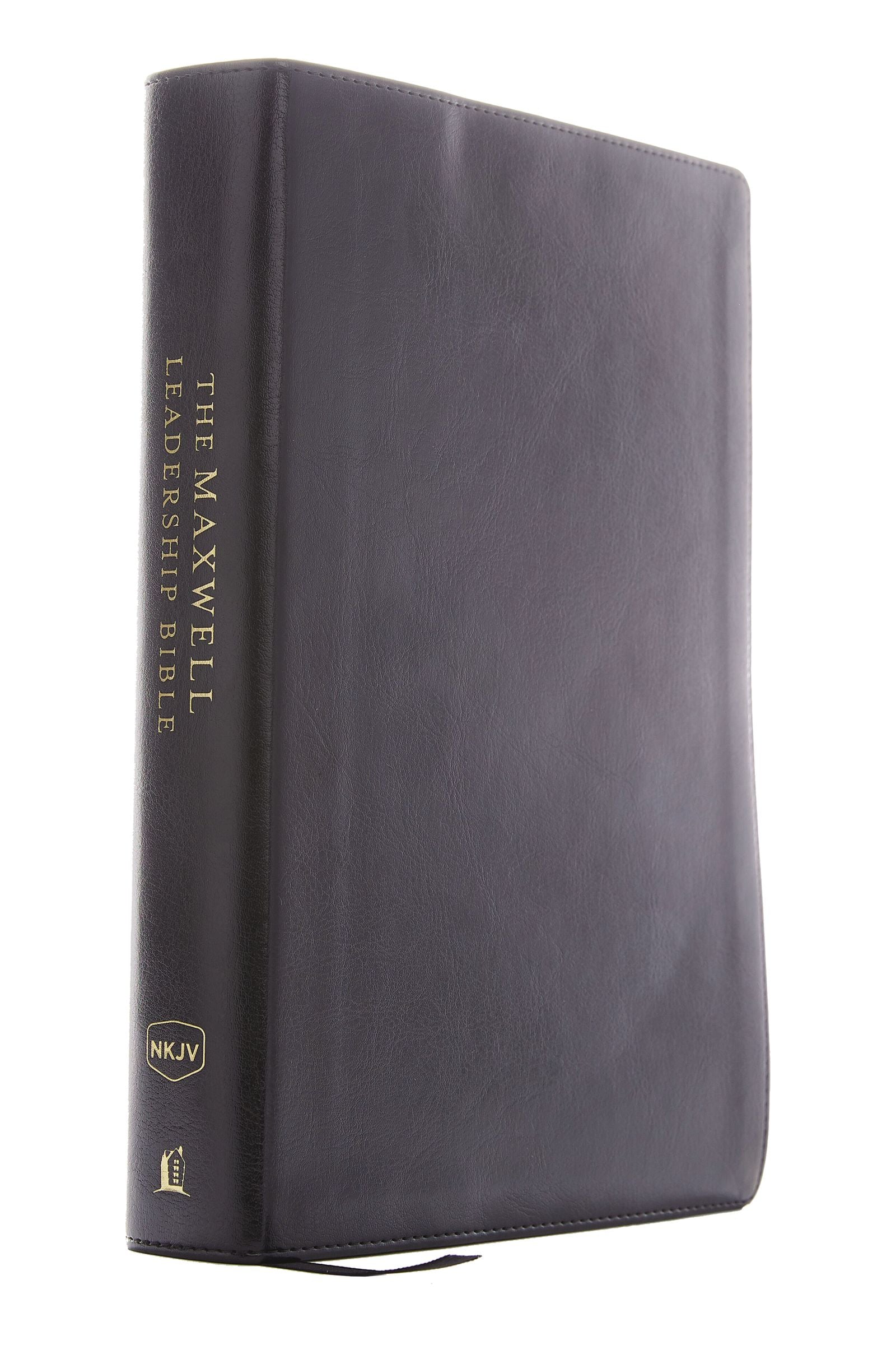 Image of John C. Maxwell NKJV Leadership Bible, Black, Imitation Leather, Comfort Print, Lay Flat, Study Notes for Leaders Ribbon Marker Bible other