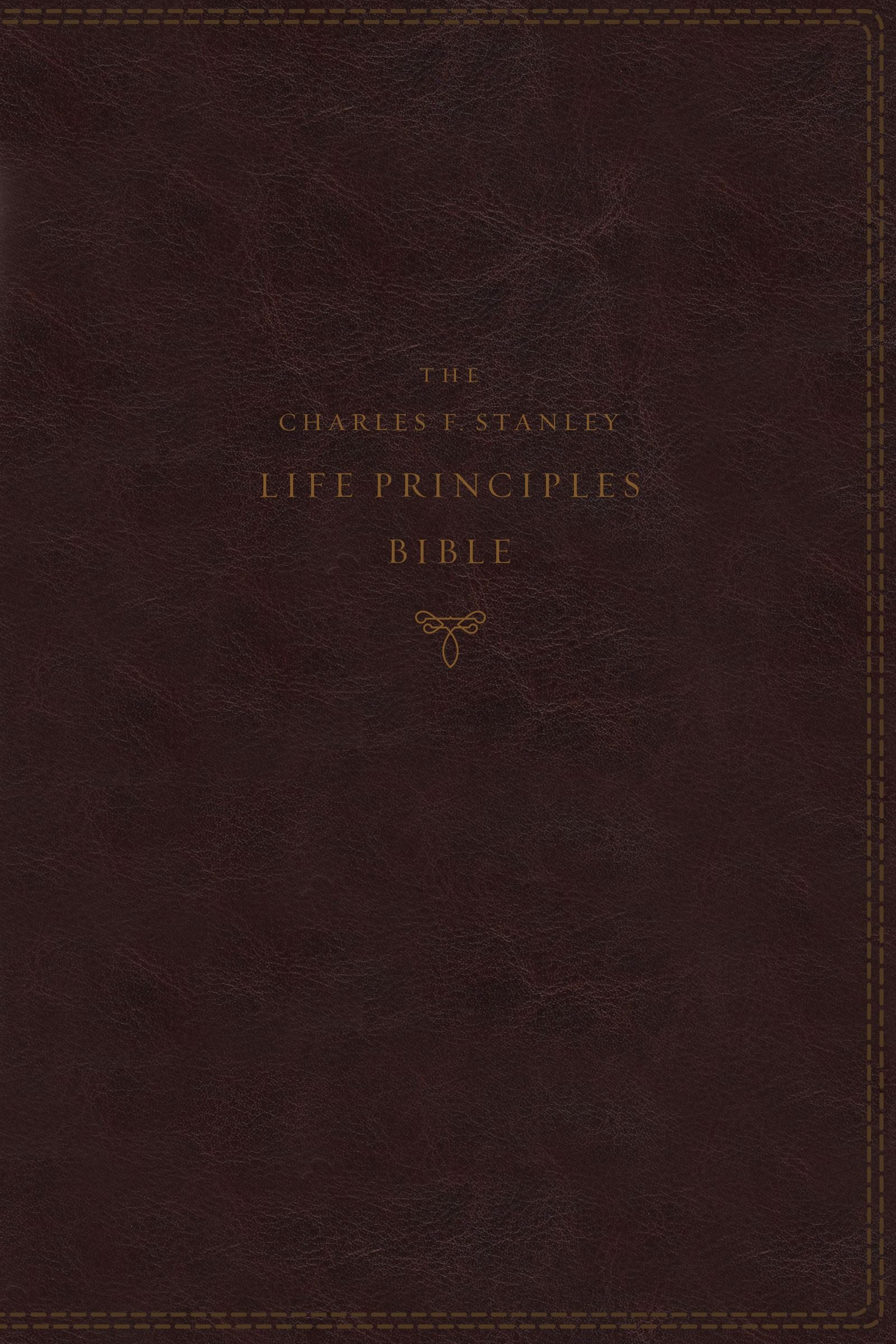 Image of The NKJV, Charles F. Stanley Life Principles Bible, 2nd Edition, Leathersoft, Burgundy, Thumb Indexed, Comfort Print other