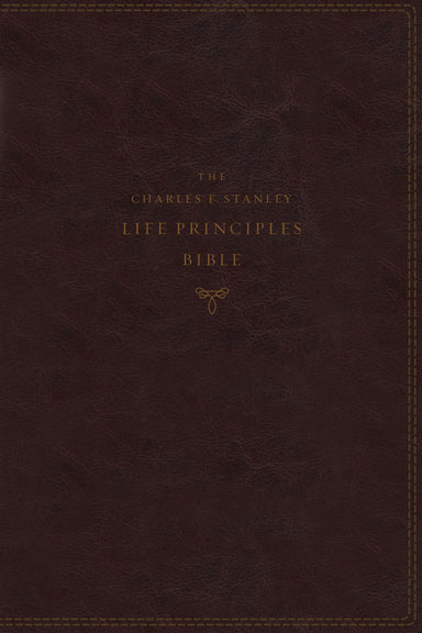 Image of The NKJV, Charles F. Stanley Life Principles Bible, 2nd Edition, Leathersoft, Burgundy, Thumb Indexed, Comfort Print other