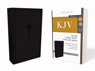 Image of KJV, Value Thinline Bible, Large Print, Leathersoft, Black, Red Letter, Comfort Print other