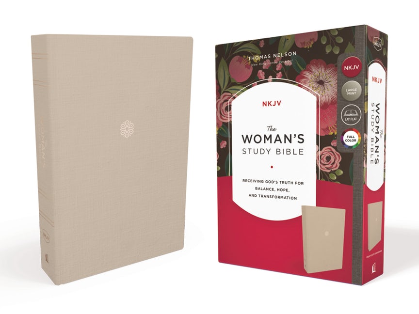 Image of The NKJV, Woman's Study Bible, Cloth over Board, Cream, Red Letter, Full-Color Edition other