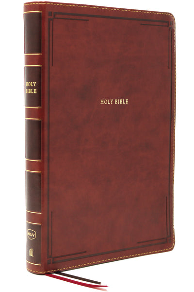 Image of NKJV, Thinline Bible, Giant Print, Leathersoft, Brown, Red Letter, Comfort Print other