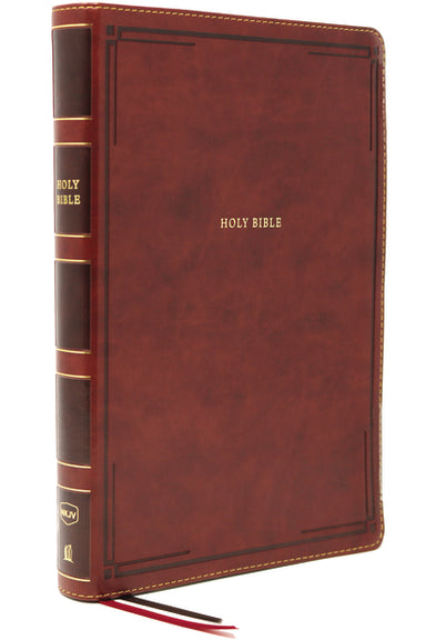 Image of NKJV, Thinline Bible, Giant Print, Leathersoft, Brown, Thumb Indexed, Red Letter, Comfort Print other